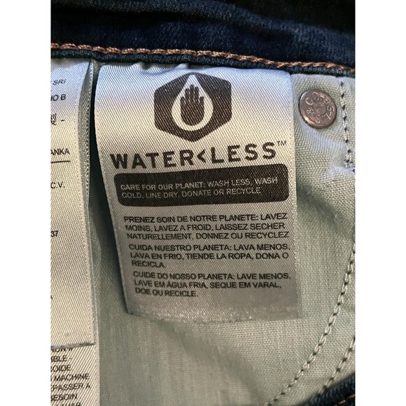 Levis 711 Skinny Jeans Womens 31 Blue Mid Rise Stretch Denim Pants Water Less - Picture 9 of 10